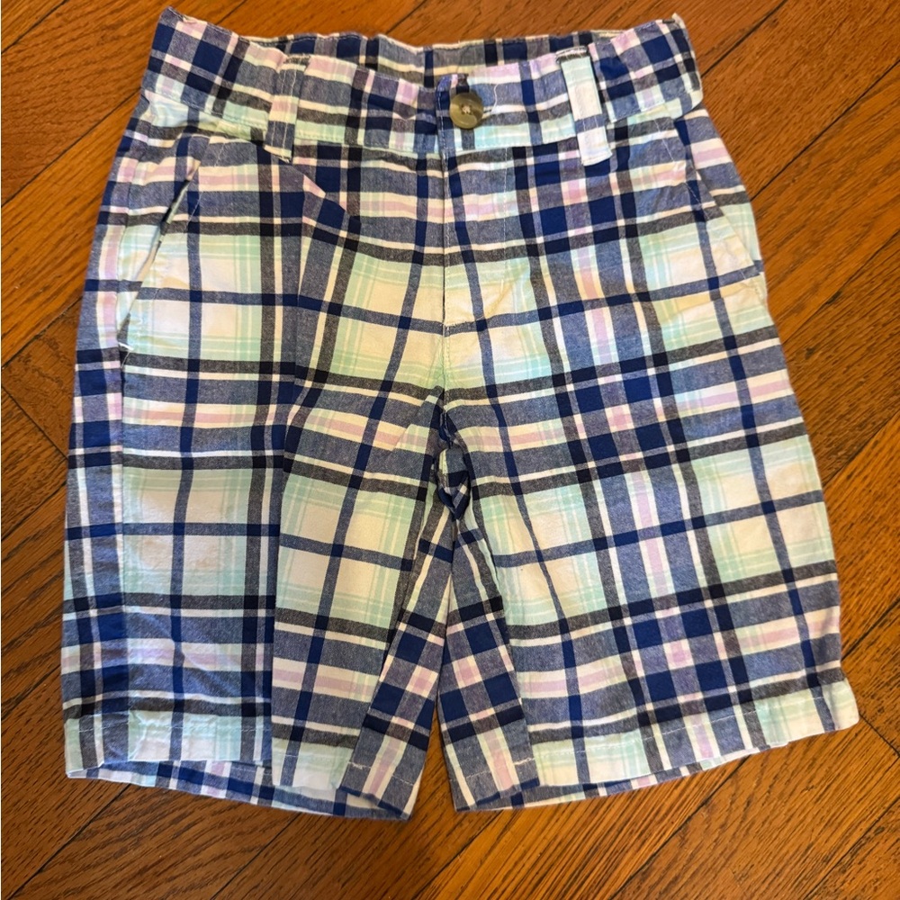 Janie and Jack Plaid Shorts, kids size 4